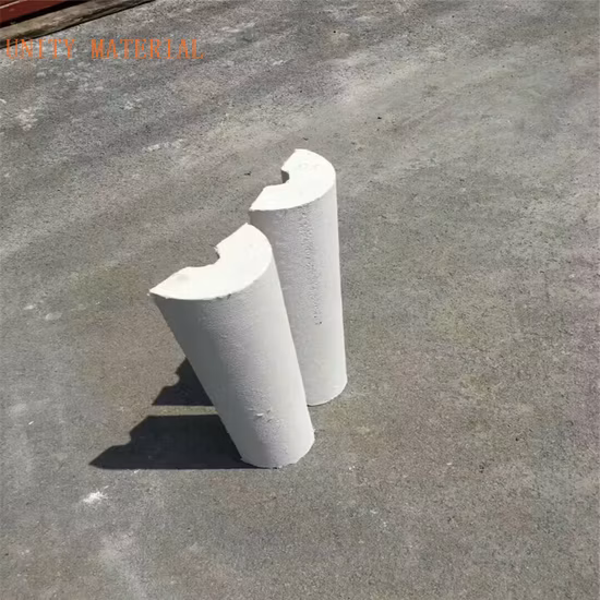 Low Density Moisture Resistant Heat Insulation Calcium Silicate Tube Pipe Section