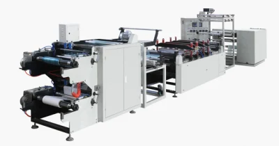 Máquina para fabricar sacolas de papel e filme plástico para esterilização médica