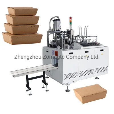 Máquina para fabricar caixas descartáveis ​​de linha de produção automática Máquina para fabricar lancheiras de papel