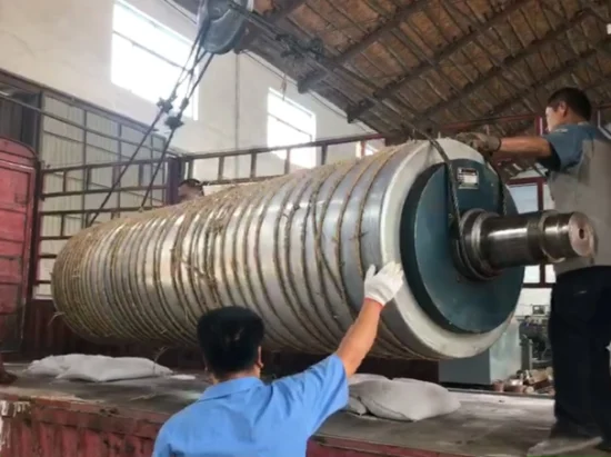 Máquina de papel fabricada na China Peças sobressalentes Peças sobressalentes Vácuo Pedra Sucção Rolo de pressão de borracha