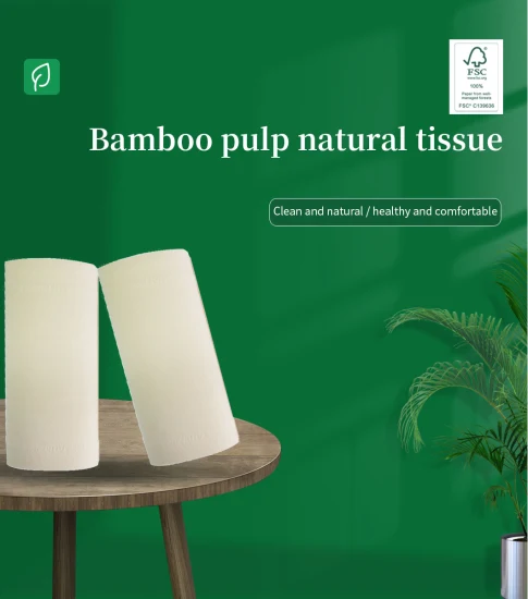 Papel toalha de cozinha decomponível 100% celulose de bambu