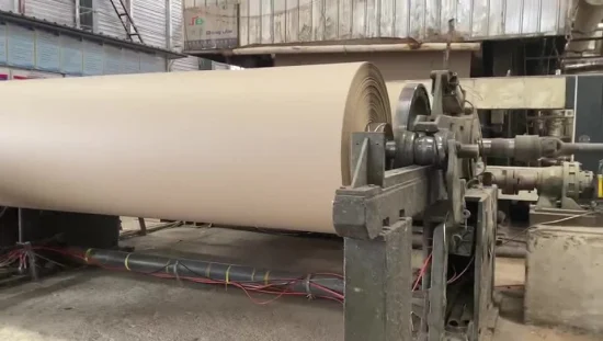 Maquinaria de produtos Papelão Embalagem de papelão Fabricação de máquina de papel Kraft de 80 toneladas